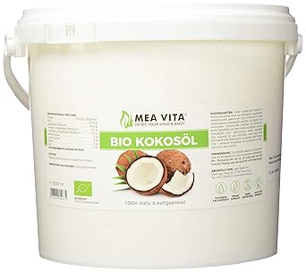 MeaVita Bio Kokosöl, nativ, 1er Pack (1 x 5L) im Eimer