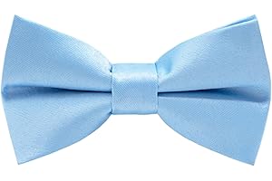 Carahere Pre-Tied Little Boy's Polka Dot Bow Ties Baby Solid Color Bow Ties For Kids M012