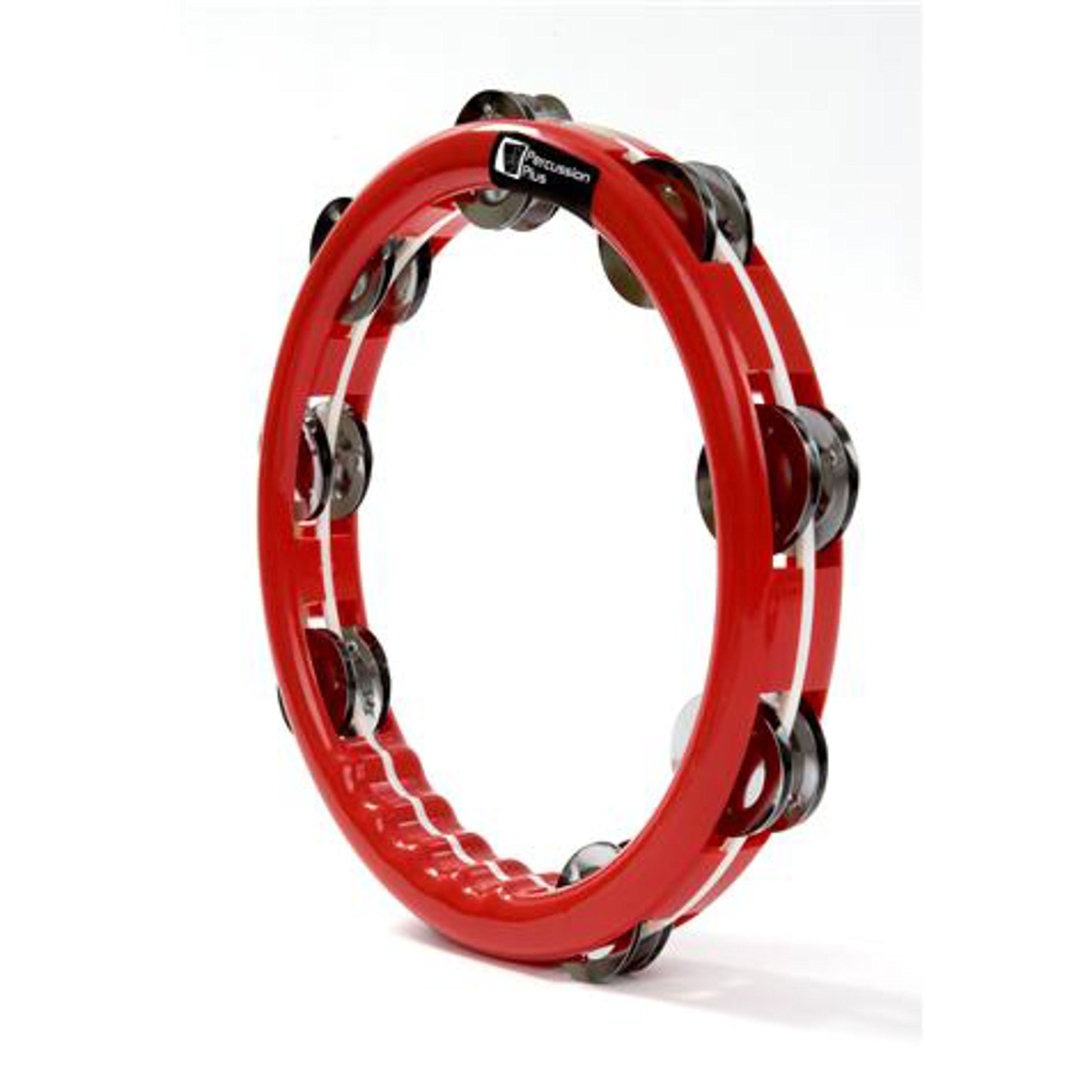 Percussion Plus 10 inch Tambourine Ring - Red