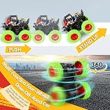 m zimoon Monster Inertia Truck 2 Pack Off Road Vehicles 360° Flip Blue Green view 3