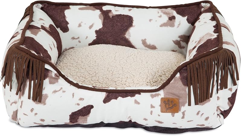 cowhide dog bed