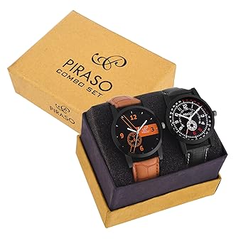Two Hot Black Watches for Men Combo of 2