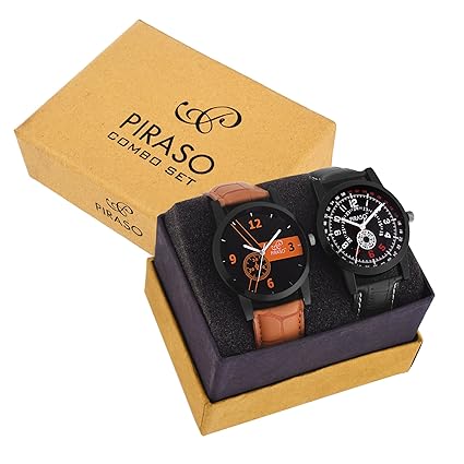 Two Hot Black Watches for Men Combo of 2