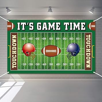 Fussball Hintergrund Dekoration Fur Super Bowl Nfl Fussball Motto Geburtstag Party Hintergrund Baby Dusche Deko Fotografie Banner Amazon De Drogerie Korperpflege