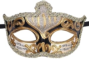 OIDEA Vintage Venetian Masquerade Mask for Men: Retro Carnival Mardi Gras Mask Halloween Musical Costume Party Venetian Mask