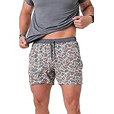 Burlebo Men's Athletic Workout 5.5" Inseam Shorts with Built-in Liner