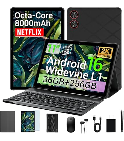 Amazon.com: WITFOCUS 2026 Android 16 Tablet 11 Inch 2K IPS 36GB