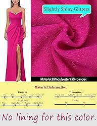 VFSHOW Womens 2024 Formal Prom Maxi Dresses Ruched
