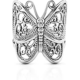 Koral Jewelry Butterfly Ring 925 Sterling Silver US Size 6 7 8 9 10