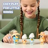 Bluey Family Figures Trip Pack of 4 Articulated Toys Bandit Chilli Bingo view 5