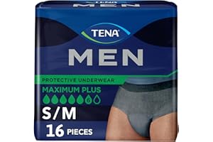 Tena Incontinence/Bladder Control Underwear for Men, Protective, Medium/Large, 16 ct