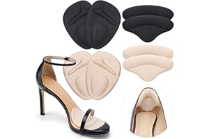 COMFOWNER Ball of Foot Cushions,Metatarsal Pads for Women,Heel Cushion Pads, Heel Grips Liners for Heel Pain Relief, Blisters,Friction, Non-Slip Shoe Inserts for Loose Shoes,Shoe Fillers Make Shoes Fit Tighter