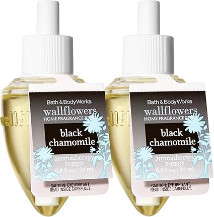 Amazon Com Bath And Body Works Wallflowers Home Fragrance Refill 2 Pack Aromatherapy Black Chamomile Relax Health Personal Care
