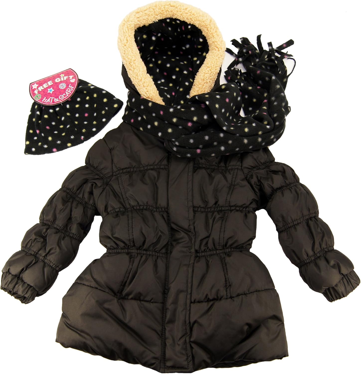Pink Platinum Toddler 24T Girl Black Dots Heavyweight