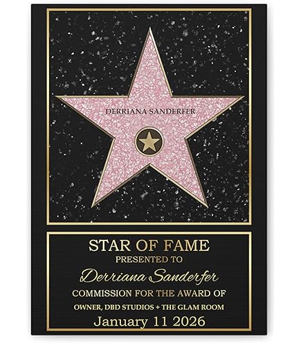 Amazon.com: Personalized Hollywood Walk of Fame Star Print