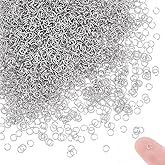 UNICRAFTALE 3000Pcs 3mm 26 Gauge 304 Stainless Steel Open Jump Rings - Round Jewelry Accessories for DIY Bracelet Earring Necklace Repair