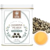 TIAN HU SHAN Jasmine Tea Jasmine Dragon Pearls Green Tea Loose Leaf 4oz (114g) Tin