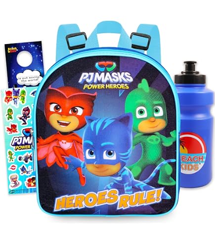 Amazon.com | PJ Masks Backpack and Lunch Bag Set for Toddlers