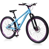 Lukstr 20/24/26 inch Mountain Bike for Men/Women/Boys/Girls, 120-Sound Aluminum Hub Mountain Bikes with Olive Chain, Front Suspension, Dual Disc Brakes and Carbon Steel Frame, MTB Bicycle for Adults