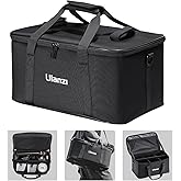 ULANZI Carrying Bag with Movable Foam Padded for Studio Light, Light Stands, Mini Softboxes, Durable Oxford Cloth Transit Bag Travel Case with Shoulder Strap & Handle, 17.13'' x 10.83'' x 8.27'',OM-01