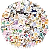100pcs Cute Dog Stickers for Kids, Cartoon Puppy Waterproof Vinyl Decal for Girl Teen Adult Water Bottle Laptop Phone Computer Skateboard Luggage Notebook Journaling Scrapbook