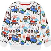 Bumeex Toddler Boy's Kids Crewneck Pullover Sweatshirts 2-7Year