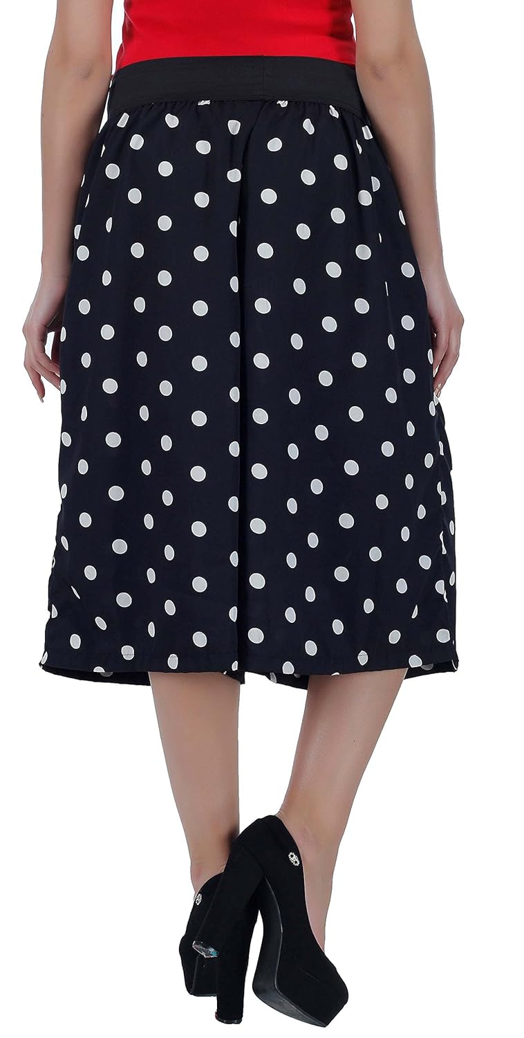 small polka dot print culotte