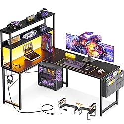 ODK 53 Inch L Shaped Desk with LED