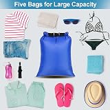 ZAVAREA Waterproof Dry Bag Set 1.5L 2.5L 3.5L 4.5L 6L Lightweight Bags view 4