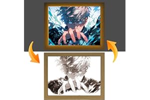 FunLake Anime JJK Inspired Illuminated Paintings - Gojo and Geto LED Wall Art Decor, Desktop Frame, Perfect for Creative Bedroom Home Decor and Gifting(Gojo 3)