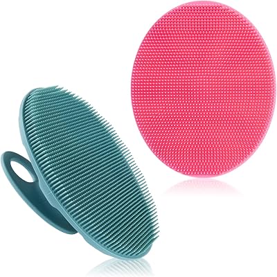 INNERNEED Soft Silicone Body Cleansing Brush Pink Green Exfoliating Spa