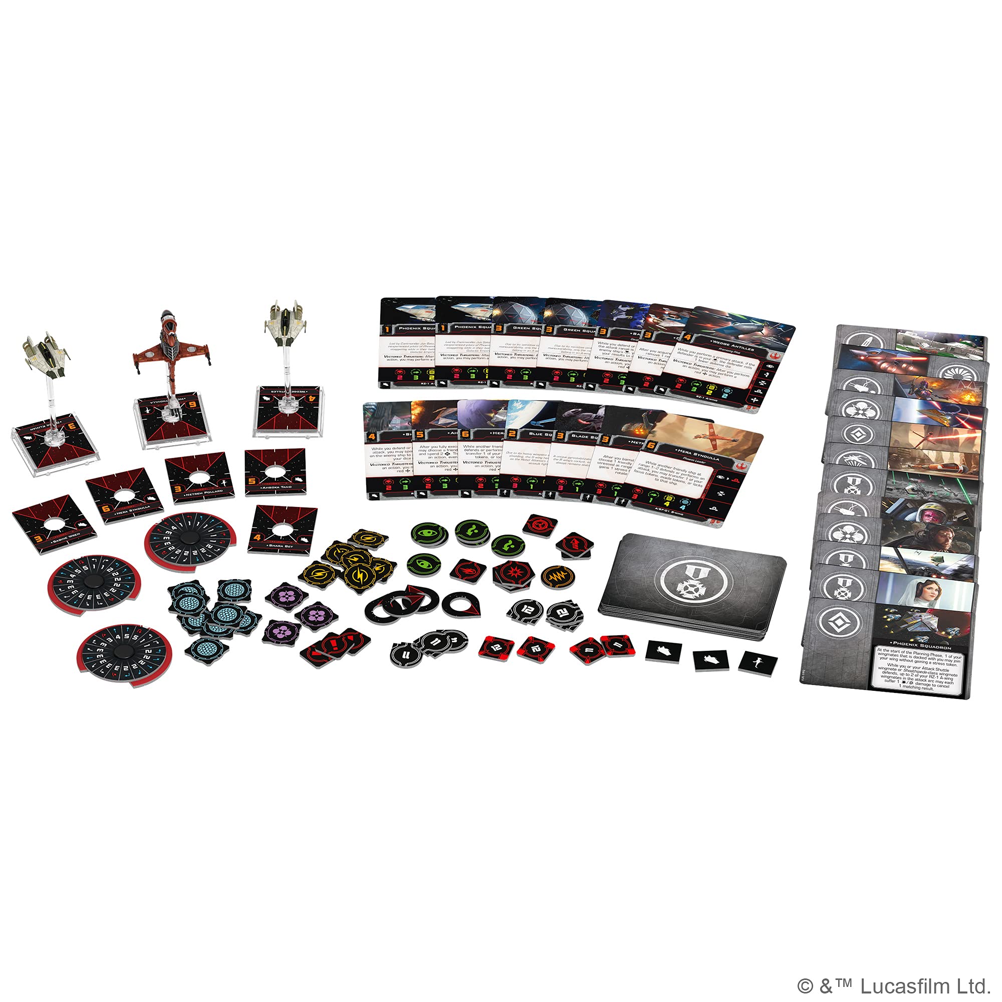 Star Wars X-Wing 2nd Edition Miniatures Game Phoenix Cell SQUADRON PACK - Unite Rebellion Heroes! Strategy Game for Kids & Adults, Ages 14+, 2 Players, 30-45 Min Playtime, Made by Atomic Mass Games
