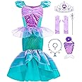 Oskiner Mermaid Costume for Girls,Mermaid Dress for Girls Kids