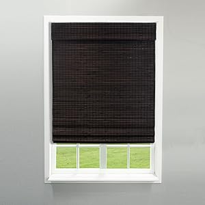 Radiance 2208832E Cordless Roman Shade Espresso, 31“ x 64