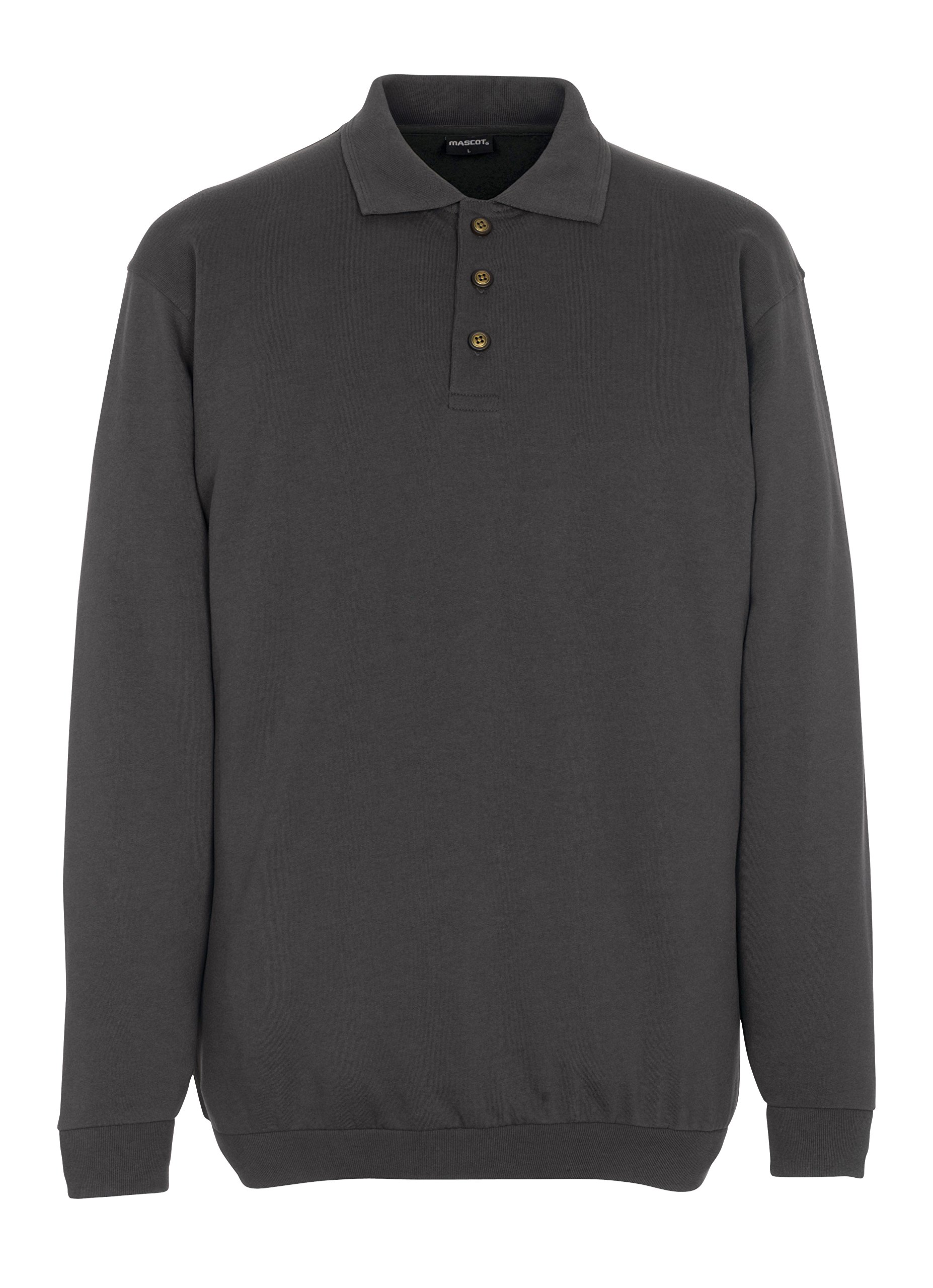 Mascot 00785-280-18 Trinidad Crossover Classic Fit Polo Sweatshirt, Size M, Dark Anthracite
