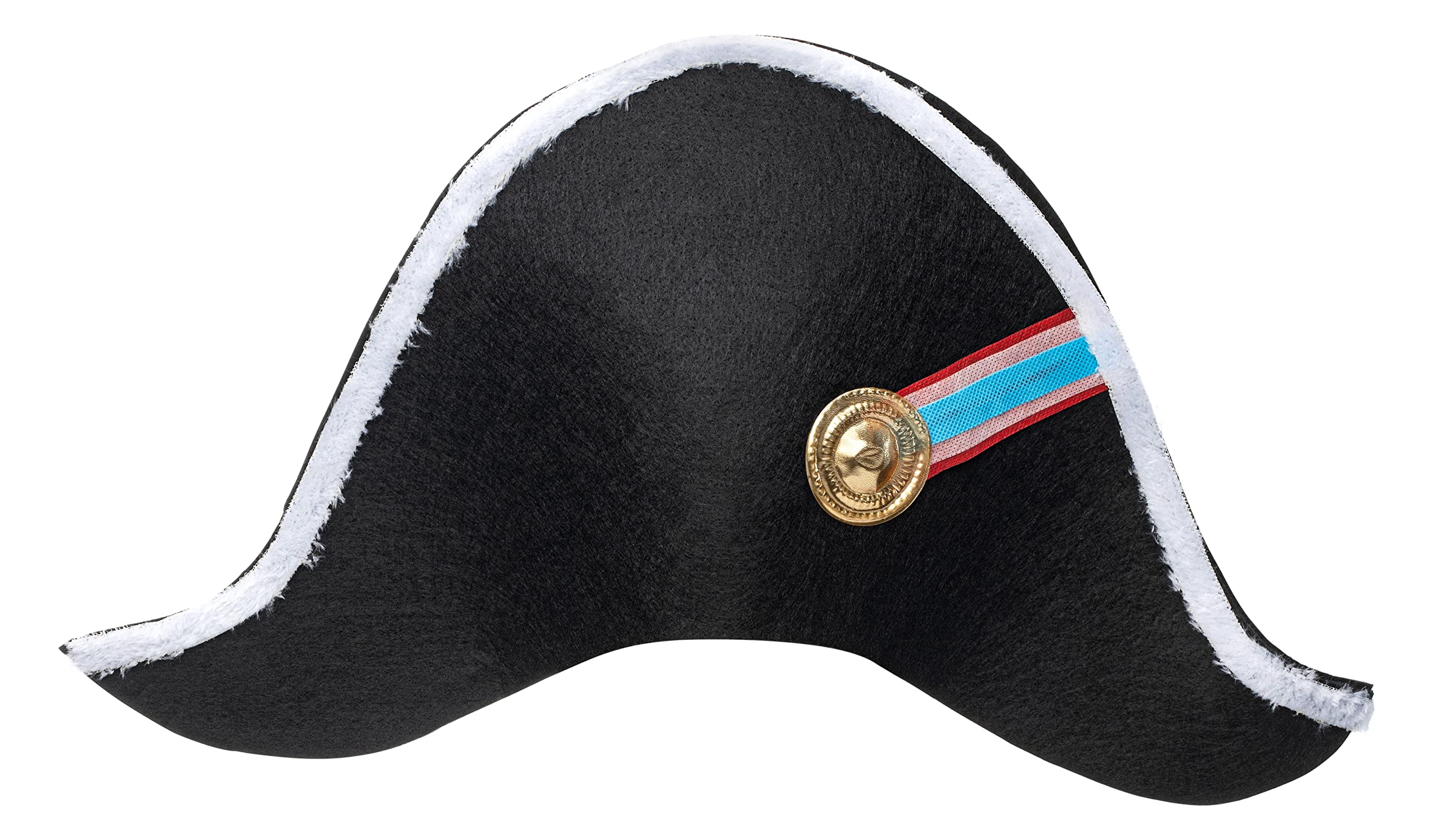 Dress Up America Napoleon Hat - General Pirate Hat for Kids - Bicorn Costume Hat Accessory Black