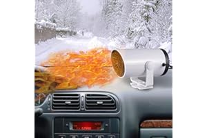 JOTUPLUN Portable 12V Car Heater, 2 in1 Fast Heating and Cooling Fan for Car Windshield Defogger Defroster, Plug-in Cigaerte Lighter Suitable for Cars SUV Truck and Trailer (CFBS214)