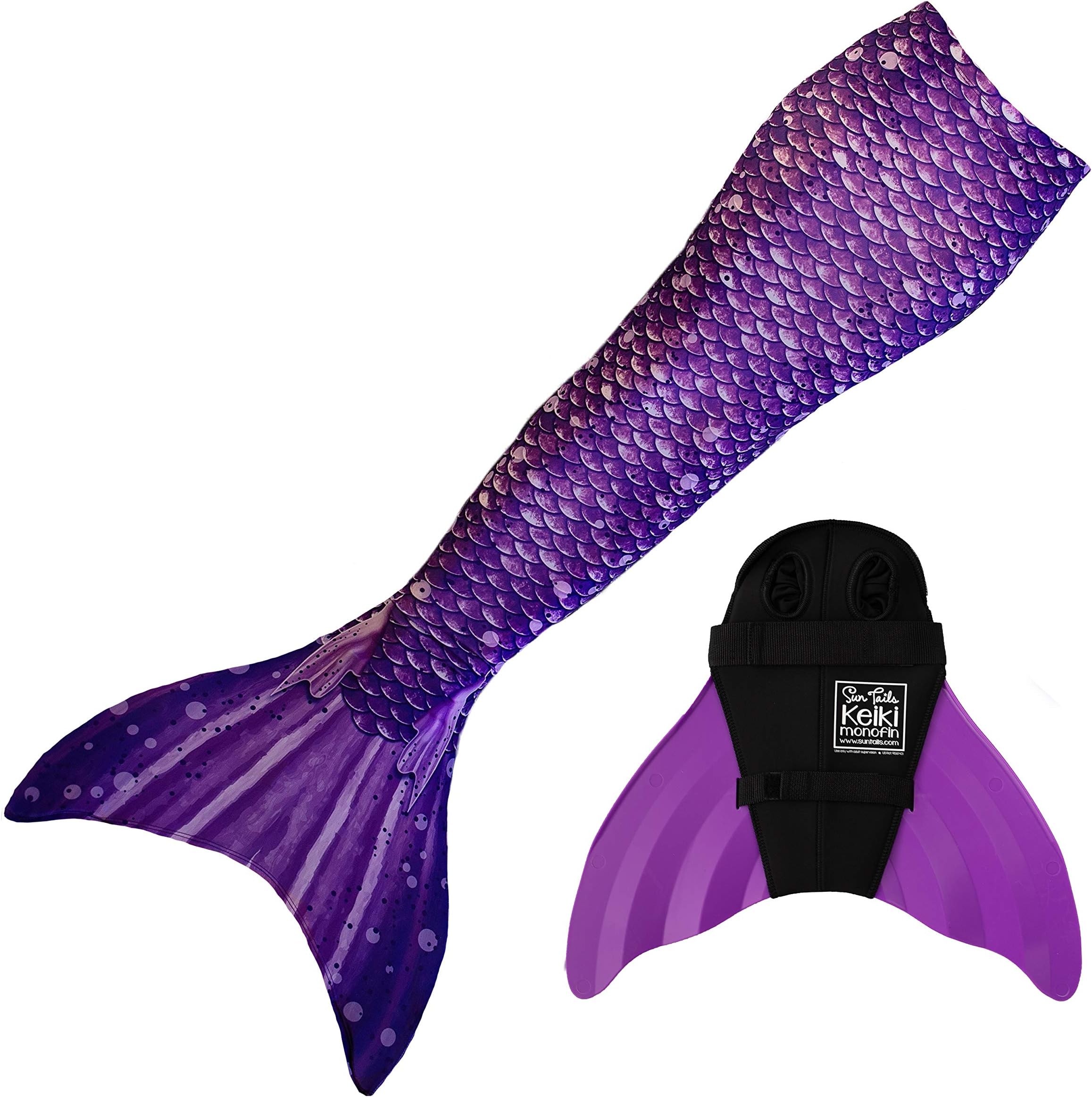 Sun TailsMermaid Tails for Swimming for Girls, Kids, and Adults with Monofin