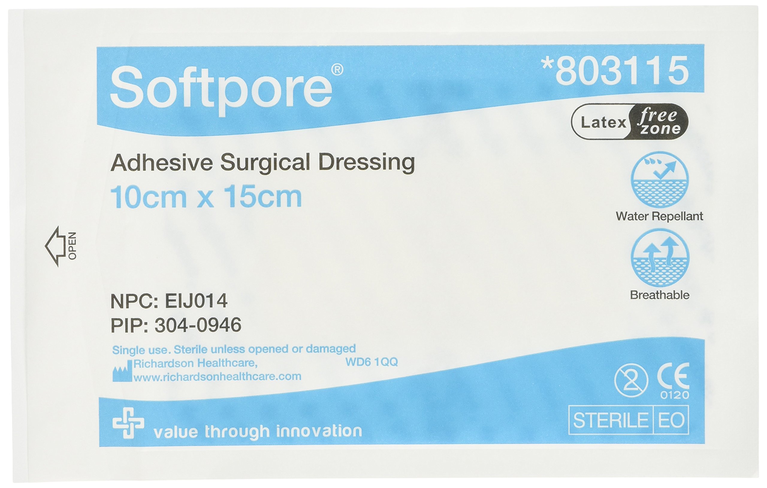 Softpore 803115 Dressing 10 x 15 (Pack of 50)
