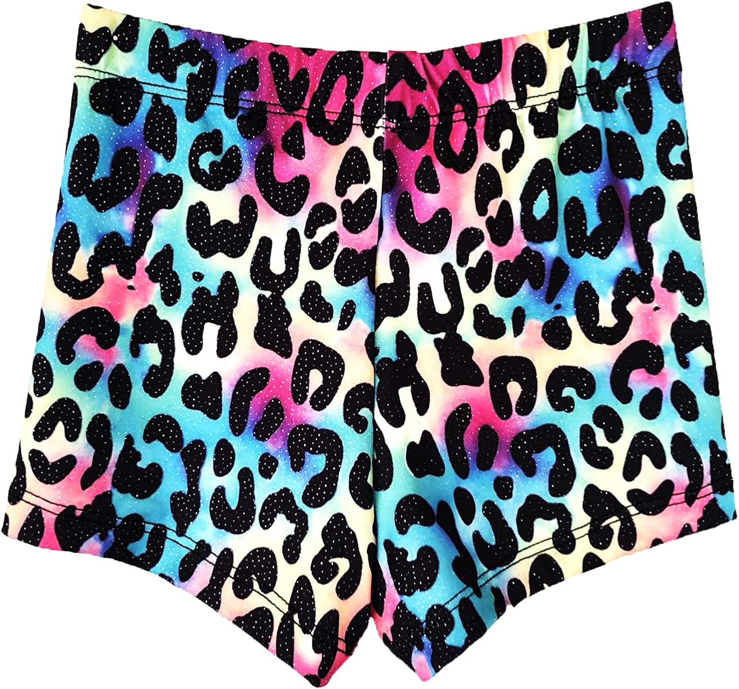 Domusgo Girls Gymnastics Shorts, Sparkle Tumbling Bottoms Kids Cheer Short for Dancewear Jazz, Hip hop, Practice, Exercise: Clothing