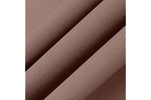 THAMIAO Book Cloth Fabric Cover for Binding - 17in x 55in Paper Backed Surface - Bookbinding Supplies (Medium Brown)