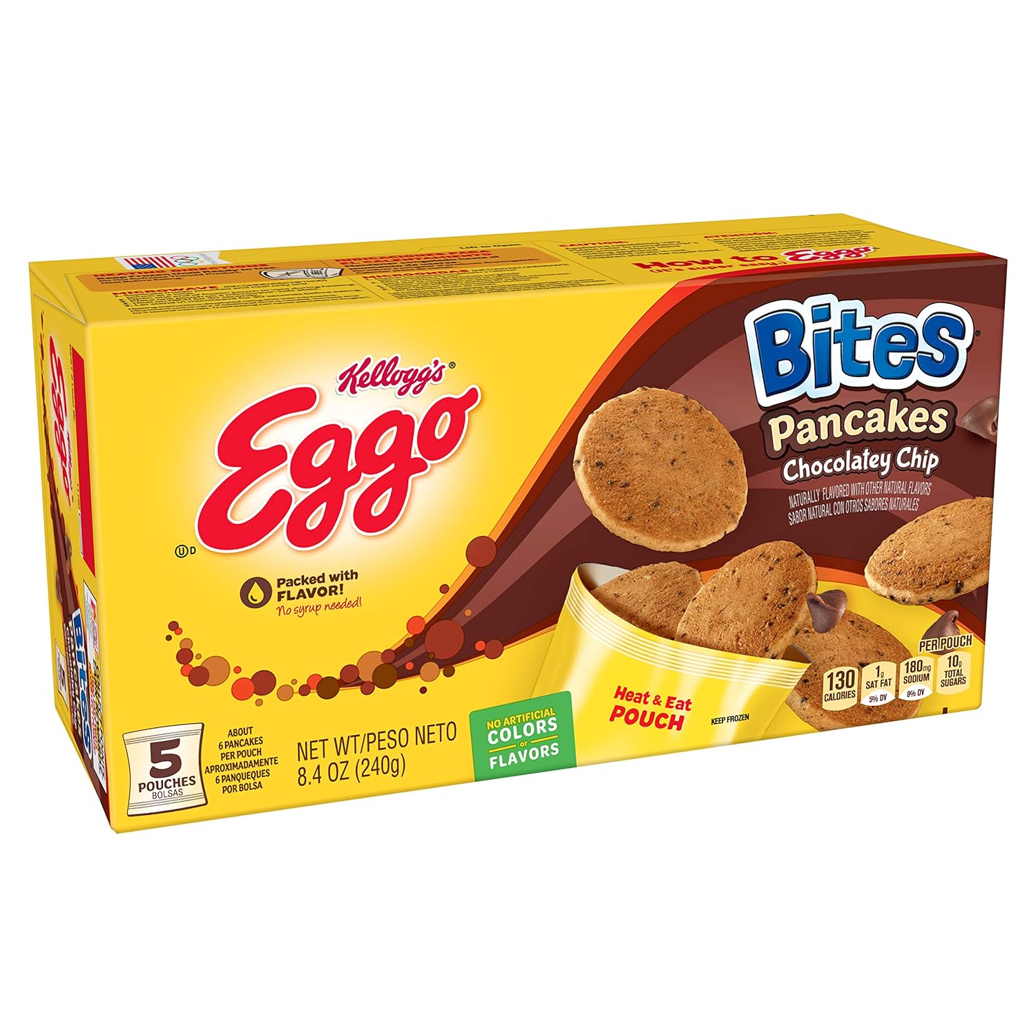 Kelloggs Eggo Chocolatey Chip Pancakes Bites Frozen Breakfast Food My