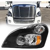 LED Headlights Assembly Fit for 2008-2017 Freightliner Cascadia Driver side | aostirmotor Left side LED headlights headlamp assembly Fit for 2008-2016 Freightliner Cascadia