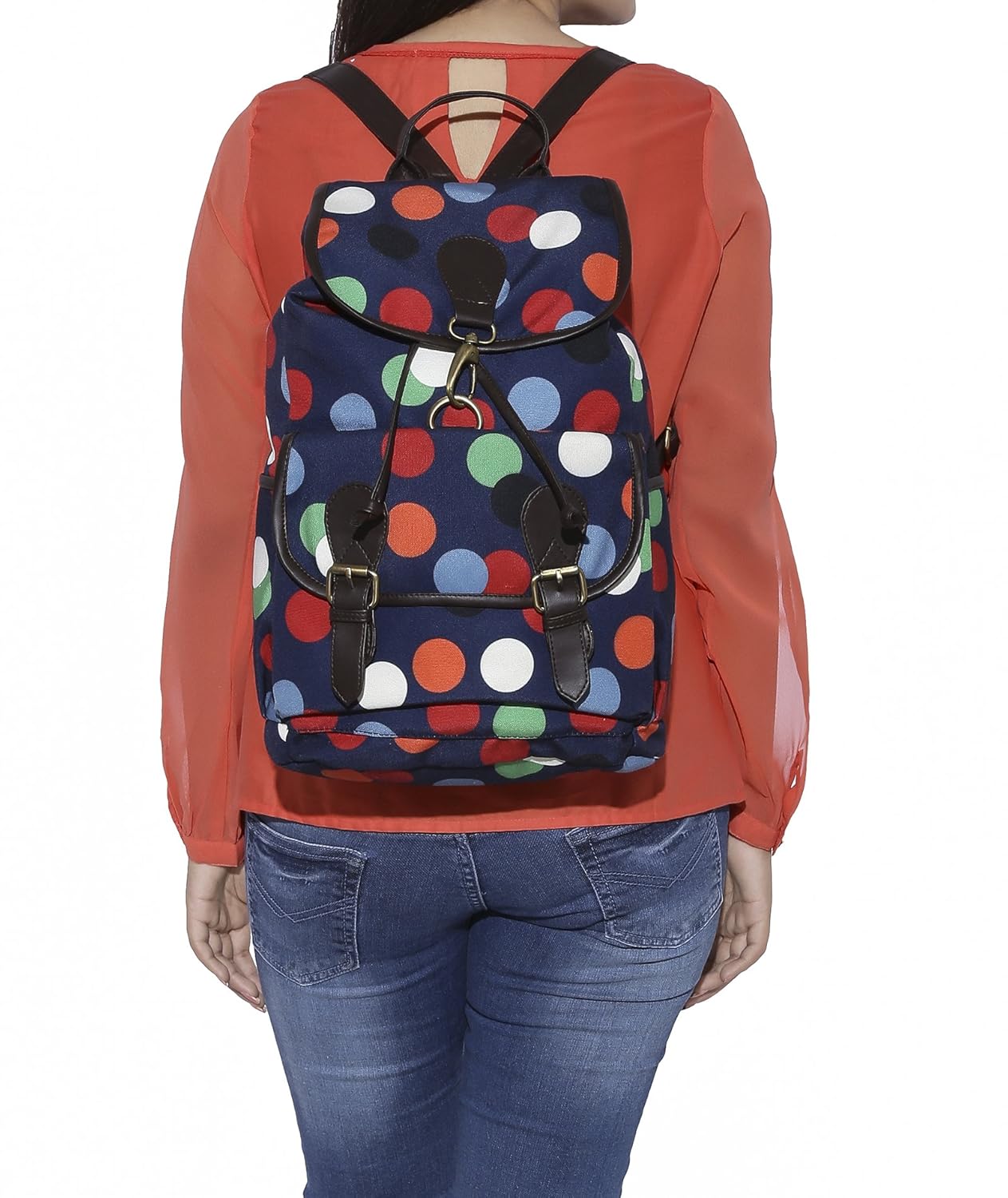 kleio beautiful printed backpack for girls / women