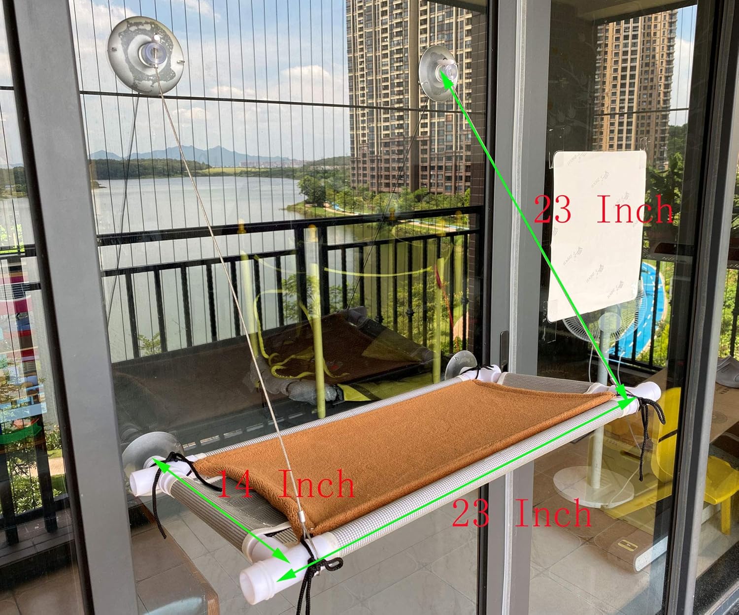Cat Bed, Hammock Window Seat and Window Perch for Large cat: Kitchen & Dining