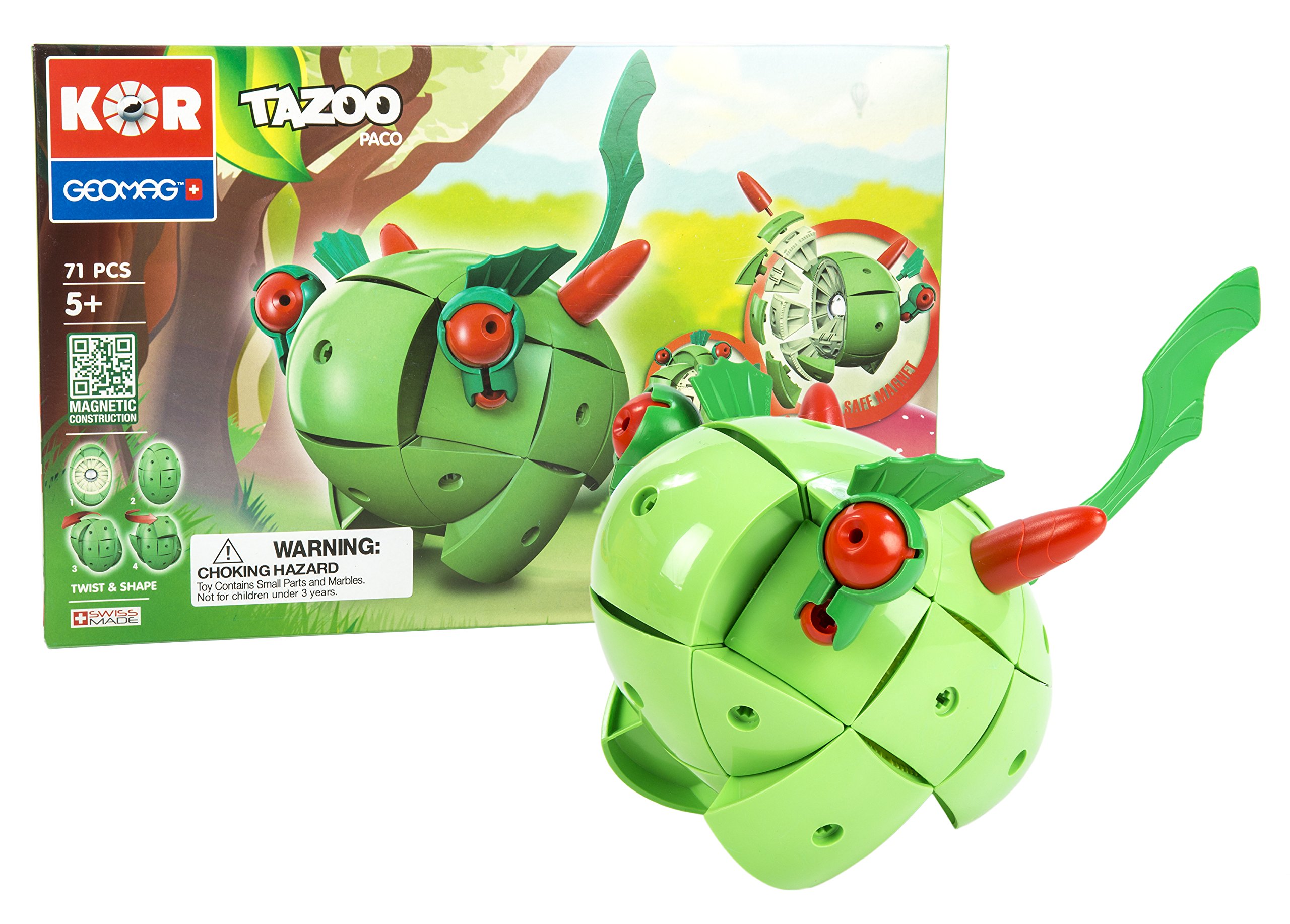 Geomag- KOR Tazoo Paco, 71 Pieces, 5517525