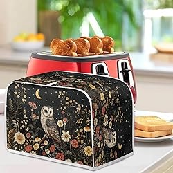 Talayituse Owl Daisy Mushroom Moon Print 2 Slice