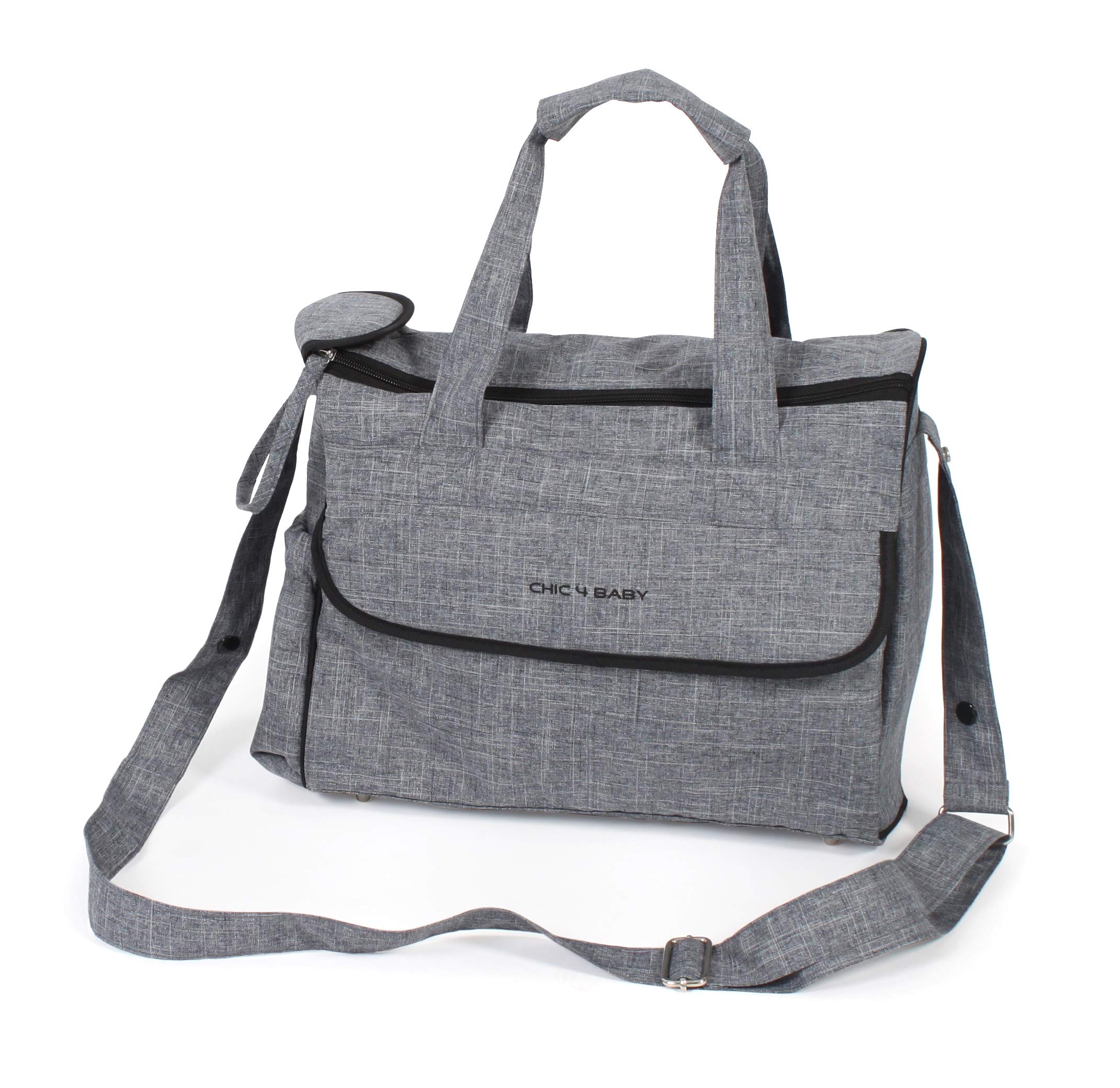 CHIC 4 BABY 415 34 Comfort Changing Bag Jeans Grey, Grey