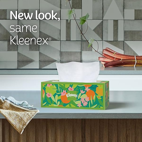 KLEENEX ULTRA SOFT FACIAL TISSUES, 1 CUBE BOX, 60 TISSUES PER BOX, 3-PLY, PACKAGING MAY VARY