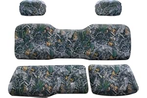 StarknightMT Ranger Seat Cover with Headrest Cover, Ranger 1000 Seat Cover Compatible with Polaris Ranger 1000/ XP 1000/Crew XP 1000 2018-2025 Camouflage